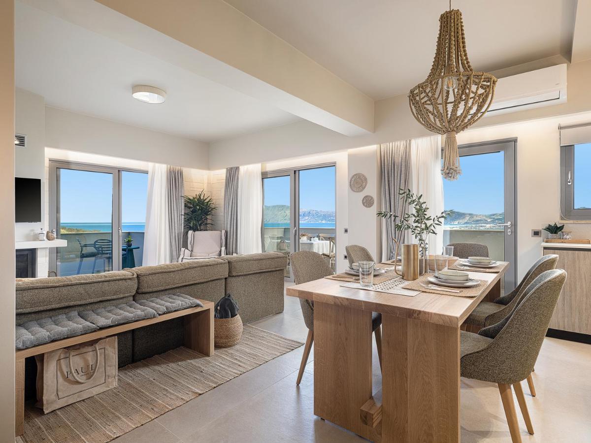 Emmanuel'S Sea View Luxury Apartment Kíssamos Eksteriør bilde