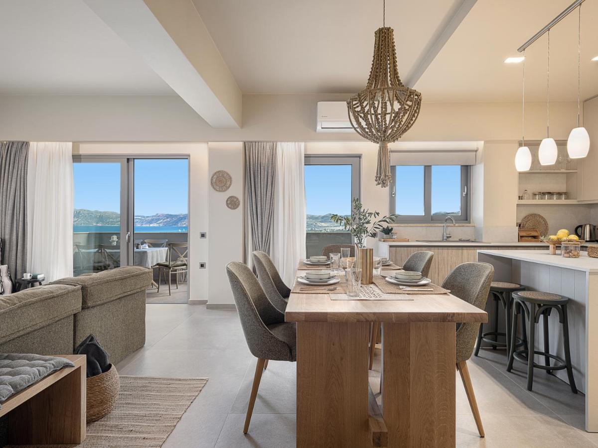 Emmanuel'S Sea View Luxury Apartment Kíssamos Eksteriør bilde