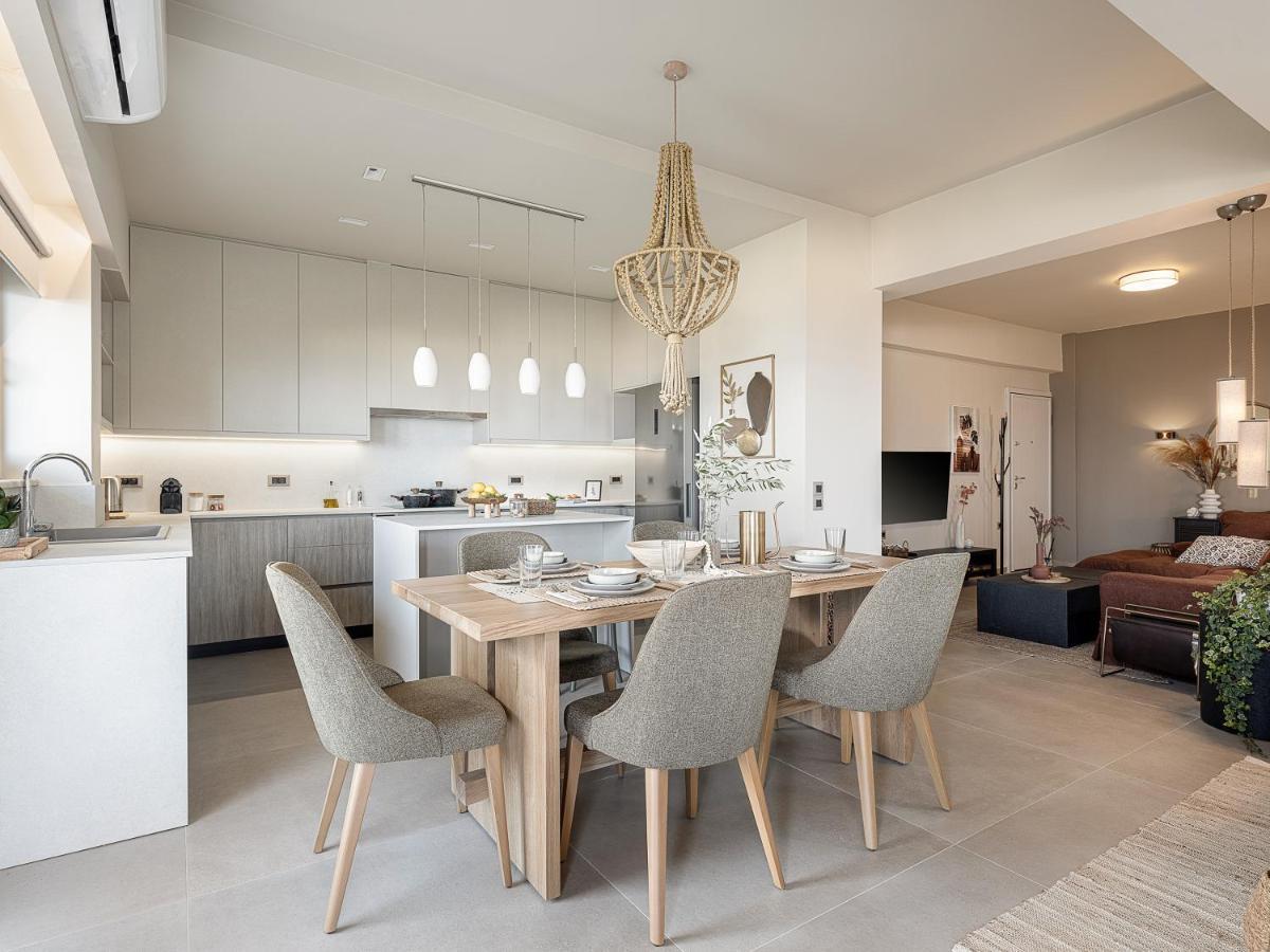 Emmanuel'S Sea View Luxury Apartment Kíssamos Eksteriør bilde
