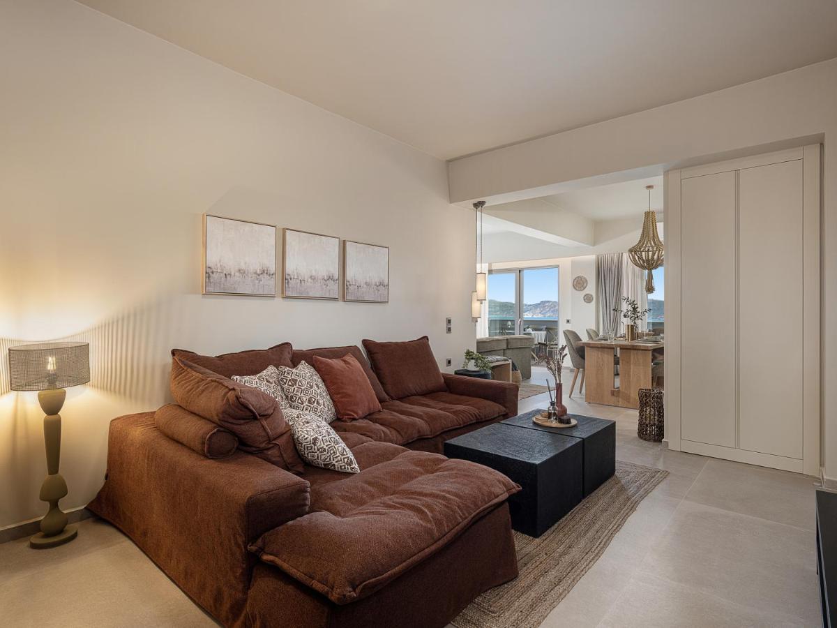 Emmanuel'S Sea View Luxury Apartment Kíssamos Eksteriør bilde